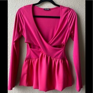 Hot Pink Fashion Nova blouse